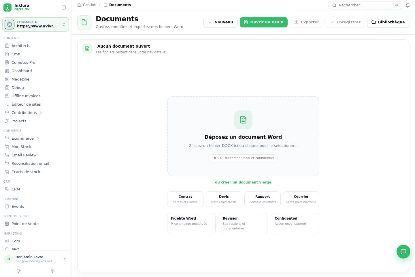 Documents — Vue d'ensemble de Documents