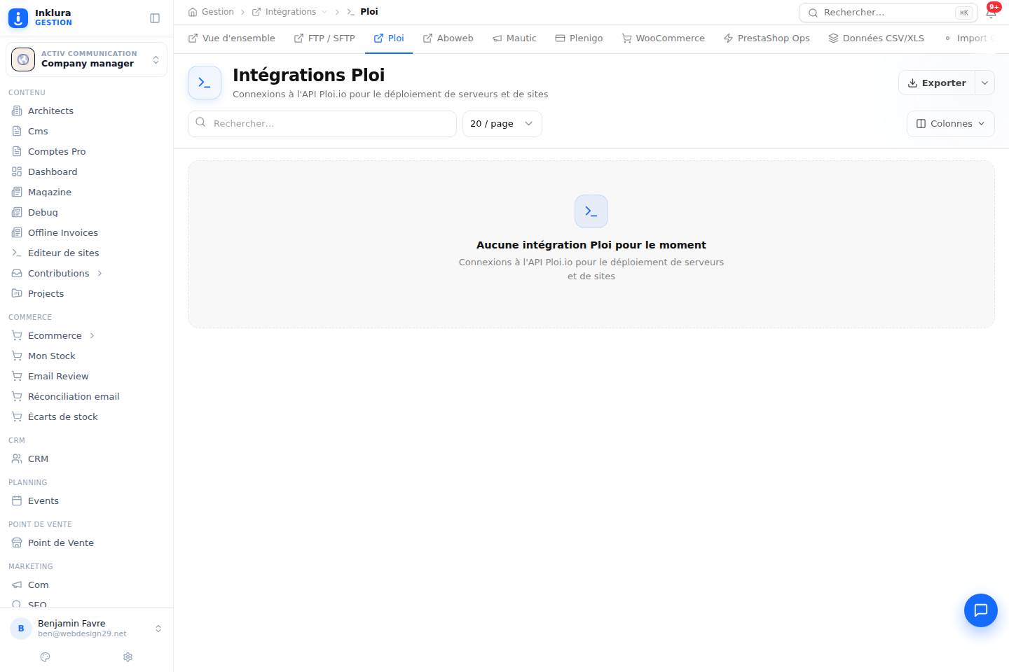 Intégrations — Ploi