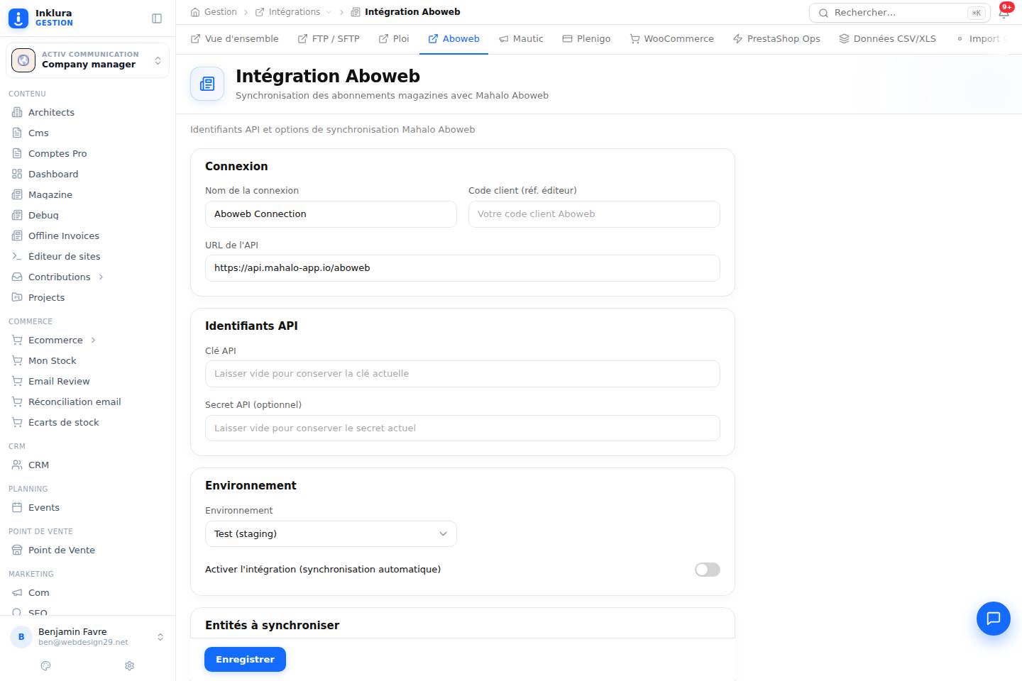 Intégrations — Aboweb