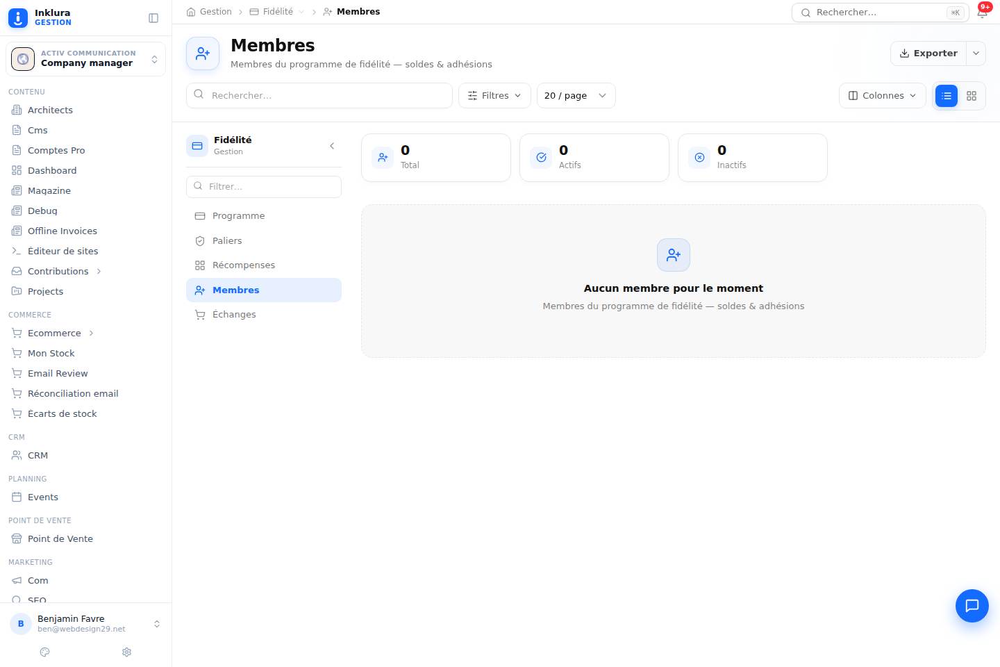 Fidélité — Membres