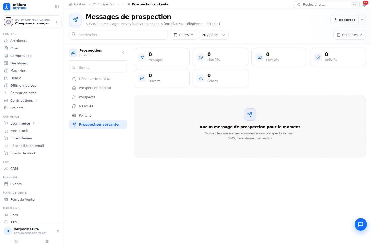 Prospection — Prospection sortante